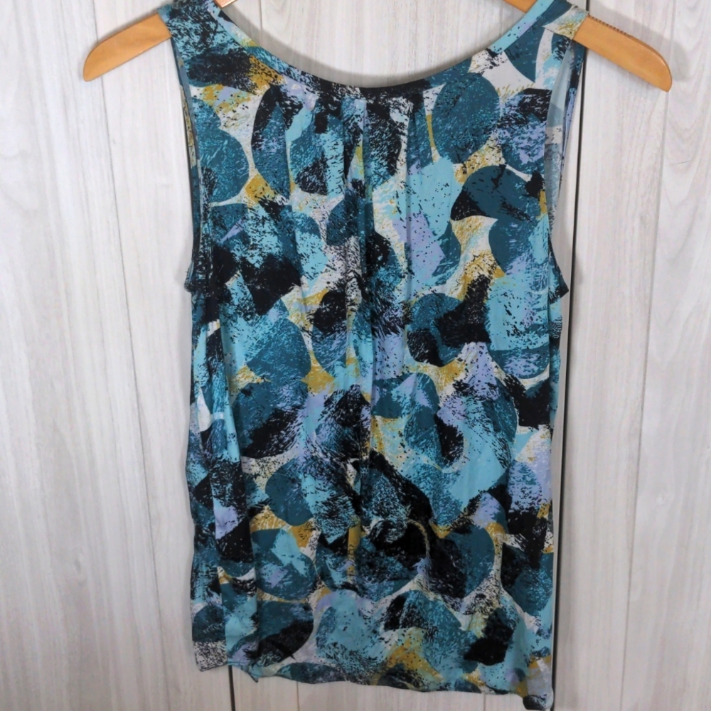 Silk Flowy Teal Blouse